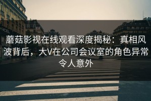蘑菇影视在线观看深度揭秘：真相风波背后，大V在公司会议室的角色异常令人意外