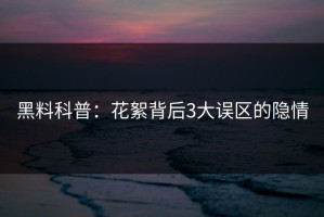 黑料科普：花絮背后3大误区的隐情