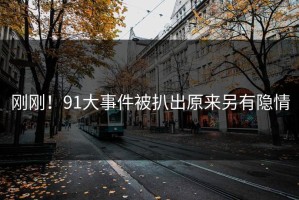 刚刚！91大事件被扒出原来另有隐情