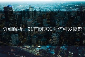 详细解析：91官网这次为何引发愤怒